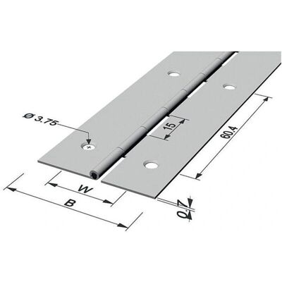Bisagras de Hierro Nickeladas P & G - 1800mm - 3 Características Bisagras de Hierro Nickeladas P & G - 1800mm - 3 Características