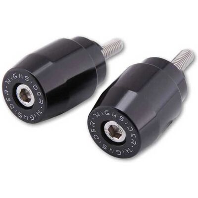 Highsider Schwarz M6 Lenkergewichte - Paar - Lenkerzubehör Highsider Schwarz M6 Lenkergewichte - Paar - Lenkerzubehör