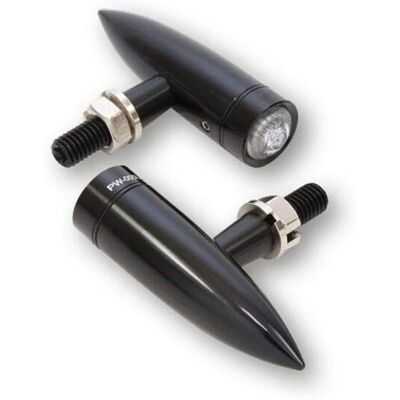 Clignotants LED Highsider Mono Bullet Long - Noir - Clignotants LED Clignotants LED Highsider Mono Bullet Long - Noir - Clignotants LED