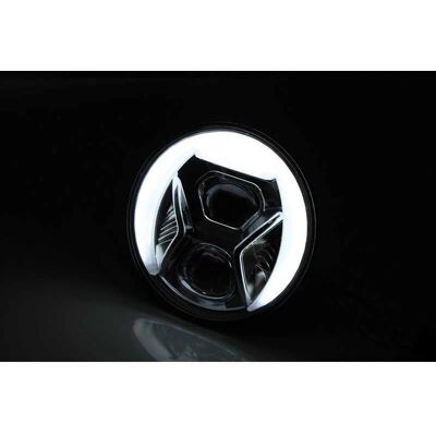 Highsider Inserto de faro LED TIPO 8 7 Pulgadas - Negro Highsider Inserto de faro LED TIPO 8 7 Pulgadas - Negro