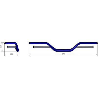 LSL - X-Bar X14 - Schwarz - 1 1/8 - Handlebar LSL - X-Bar X14 - Schwarz - 1 1/8 - Handlebar