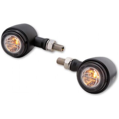 Clignotant LED LSL Retro - Noir - Homologué E - Publicité Clignotant LED LSL Retro - Noir - Homologué E - Publicité