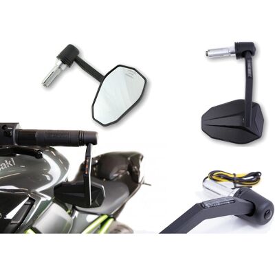 Highsider Victory-X Rim Spiegel mit LED Blinker - Schwarz Highsider Victory-X Rim Spiegel mit LED Blinker - Schwarz