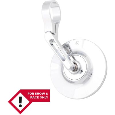 Rétroviseur d’extrémité de guidon Highsider Conero-Xs - Argent - Publicité Rétroviseur d’extrémité de guidon Highsider Conero-Xs - Argent - Publicité