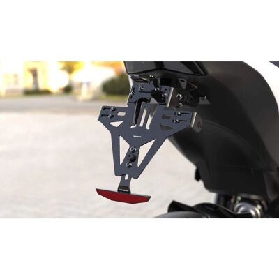 Supporto targa Highsider Akron-Rs Pro Kzh - Nero - Compatibile Yamaha Supporto targa Highsider Akron-Rs Pro Kzh - Nero - Compatibile Yamaha