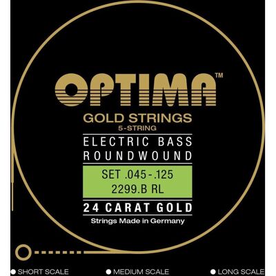 Optima Gold Bass 045/125 - Saiten für E-Bass Optima Gold Bass 045/125 - Saiten für E-Bass