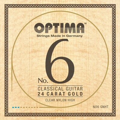 Optima No.6 GNHT Gold Klassische Gitarrensaiten - Hohe Spannung Optima No.6 GNHT Gold Klassische Gitarrensaiten - Hohe Spannung