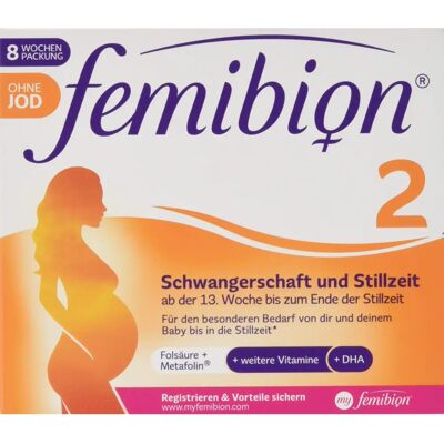 WICK Pharma - Femibion 2 Schwangerschaft & Stillzeit, 120 Kapseln WICK Pharma - Femibion 2 Schwangerschaft & Stillzeit, 120 Kapseln
