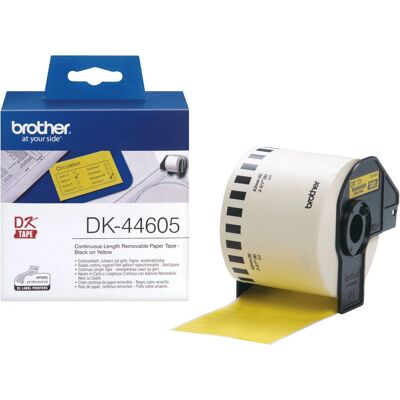 Brother DK-44605 Etiqueta de impressora - Amarelo - 62mm Largura - 30,48m Comprimento Brother DK-44605 Etiqueta de impressora - Amarelo - 62mm Largura - 30,48m Comprimento