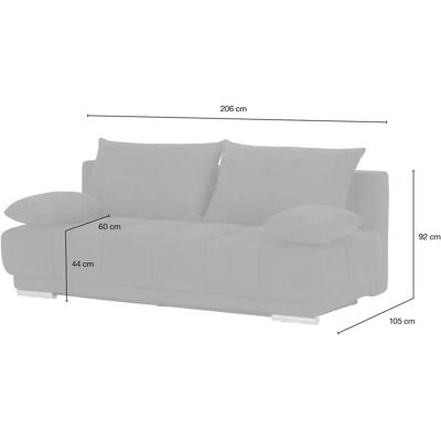 bobb Isalie de Luxe Blau Sofa - Einzelsofa mit Schlaffunktion bobb Isalie de Luxe Blau Sofa - Einzelsofa mit Schlaffunktion