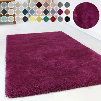 ESPRIT Relaxx Hochflor-Teppich - Rechteckig, 70x140 cm, Pink/Violett, Strapazierfähiges Polyester - Teppich ESPRIT Relaxx Hochflor-Teppich - Rechteckig, 70x140 cm, Pink/Violett, Strapazierfähiges Polyester - Teppich
