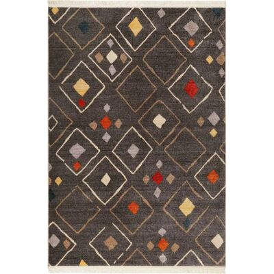 WECONhome Mont Royal Dunkelgrau Bunt Kurzflor Teppich - B-Ware WECONhome Mont Royal Dunkelgrau Bunt Kurzflor Teppich - B-Ware