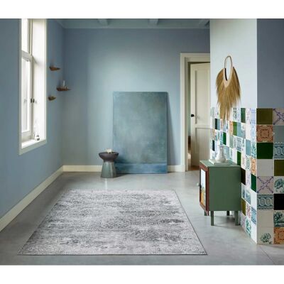 Tapis vintage gris Wecon Home - Motif oriental, Salon, Chambre, Bureau - Publicité Tapis vintage gris Wecon Home - Motif oriental, Salon, Chambre, Bureau - Publicité