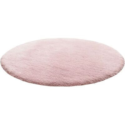 HOMIE LIVING Porto Azzurro Badteppich - Rund 90cm, Rosa, Polyester HOMIE LIVING Porto Azzurro Badteppich - Rund 90cm, Rosa, Polyester