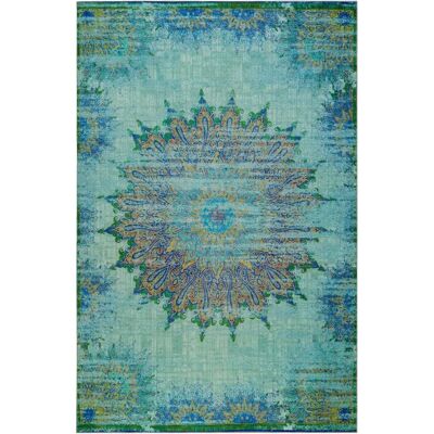 Wecon Home Blau Vintage Orientalischer Teppich - Teppich Wecon Home Blau Vintage Orientalischer Teppich - Teppich