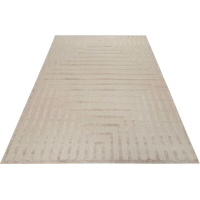 ESPRIT Carolina Outdoor Teppich - Hoch-Tief-Effekt, Beige, 160x225cm ESPRIT Carolina Outdoor Teppich - Hoch-Tief-Effekt, Beige, 160x225cm