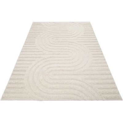 ESPRIT Miles Outdoorteppich - Hoch-Tief-Effekt, Beige, 170x170cm ESPRIT Miles Outdoorteppich - Hoch-Tief-Effekt, Beige, 170x170cm