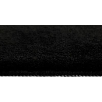 Wecon Home Schwarzer runder Badteppich - Joris - Anti-Rutsch, 20mm, Polyester Wecon Home Schwarzer runder Badteppich - Joris - Anti-Rutsch, 20mm, Polyester