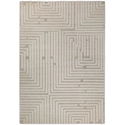 Wecon Home Beigener Labyrinth-Teppich - Teppich Wecon Home Beigener Labyrinth-Teppich - Teppich