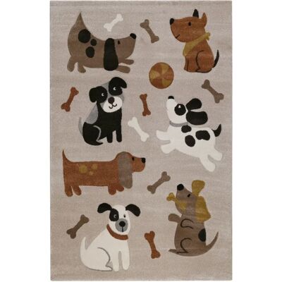Smart Kids Beigebrauner Rocky & Friends Kinderteppich - Kinderteppich Smart Kids Beigebrauner Rocky & Friends Kinderteppich - Kinderteppich