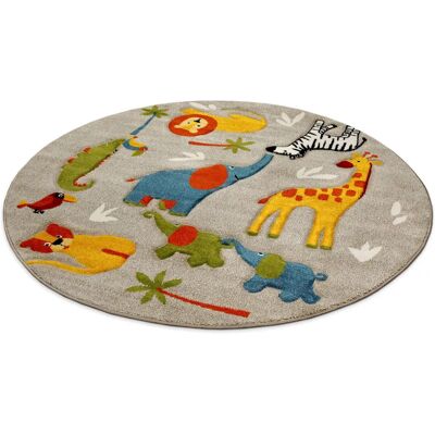 SmartKids Kinderteppich Safari Runde - Kinderteppich SmartKids Kinderteppich Safari Runde - Kinderteppich