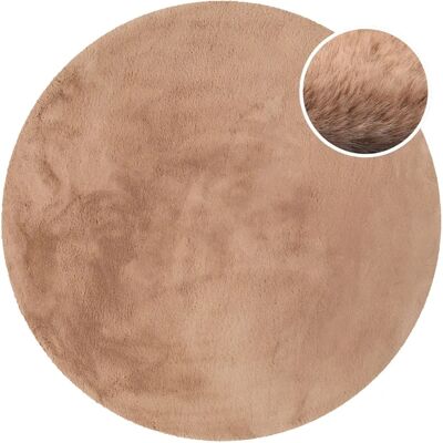 ESPRIT Alice Kunstfell Puder rosa runder Teppich - Teppich ESPRIT Alice Kunstfell Puder rosa runder Teppich - Teppich