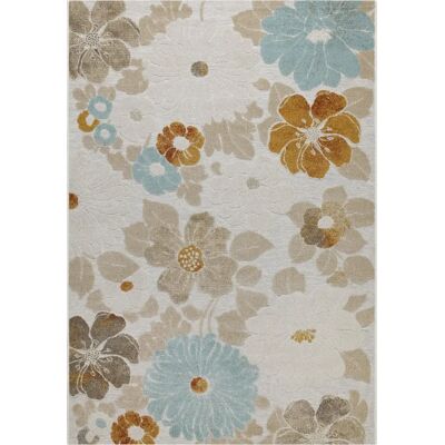WECONhome - Beach Flower - Beige - 200x290 cm - Teppich WECONhome - Beach Flower - Beige - 200x290 cm - Teppich