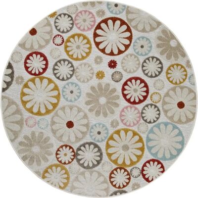 WECONhome - Flowerdrops - Beige - Florales - Rug WECONhome - Flowerdrops - Beige - Florales - Rug