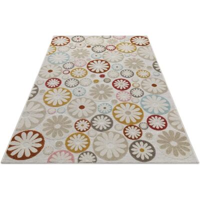 WECON HOME Flowerdrops Outdoorteppich - Rund 160cm, 5mm, Polypropylen WECON HOME Flowerdrops Outdoorteppich - Rund 160cm, 5mm, Polypropylen