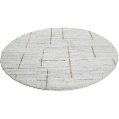 WECON HOME TWENTYTWO Handgefertigter runder geometrischer Teppich - Teppich WECON HOME TWENTYTWO Handgefertigter runder geometrischer Teppich - Teppich