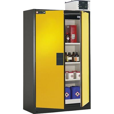Asecos Gelbe halbautomatische feuersichere Gefahrstoff-Schrank Asecos Gelbe halbautomatische feuersichere Gefahrstoff-Schrank