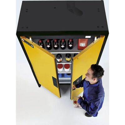 Asecos Feuerschrank für Gefahrstoffe - Gelbe Tür - 90 Min Brandwiderstand Asecos Feuerschrank für Gefahrstoffe - Gelbe Tür - 90 Min Brandwiderstand