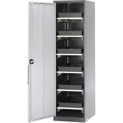 asecos Chemikalienlabor Schrank - Grau, 1 Tür, 6 Regale asecos Chemikalienlabor Schrank - Grau, 1 Tür, 6 Regale