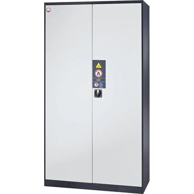 Asecos Chemikalienschrank - 2-türig, Grau, 1950mm hoch Asecos Chemikalienschrank - 2-türig, Grau, 1950mm hoch