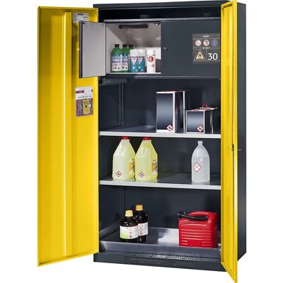 Armadio chimico asecos - Oro Giallo, 2 Ante, 100kg Ripiani Armadio chimico asecos - Oro Giallo, 2 Ante, 100kg Ripiani
