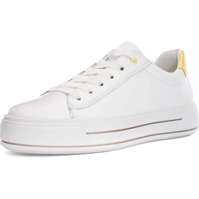 Basket plateforme en toile blanche Ara - Chaussures Basket plateforme en toile blanche Ara - Chaussures