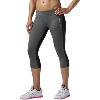 Reebok Rcf Chase Capri - Silver - Kvinnors Crossfit Leggings Reebok Rcf Chase Capri - Silver - Kvinnors Crossfit Leggings