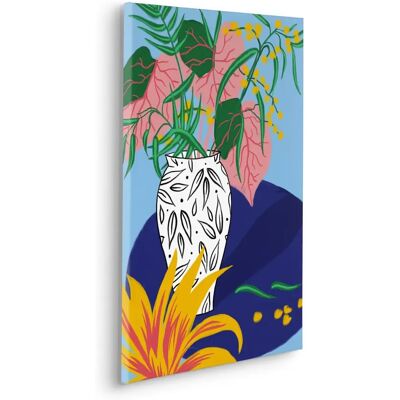 KOMAR Funky Vase Wandbild - Bunt, Langlebiges Leinwandbild 40x60cm KOMAR Funky Vase Wandbild - Bunt, Langlebiges Leinwandbild 40x60cm