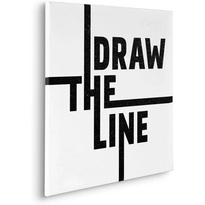 KOMAR Typo Draw the Line Wandbild - Wand Art KOMAR Typo Draw the Line Wandbild - Wand Art