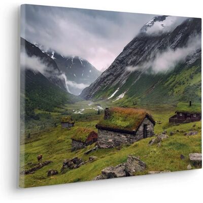 KOMAR Moody Mountains Leinwand - 60x40 cm Wandbild KOMAR Moody Mountains Leinwand - 60x40 cm Wandbild