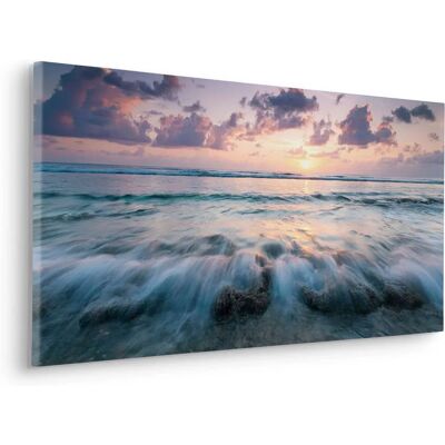 Lienzo de olas de agua de Komar - Lienzo 90x40 cm Lienzo de olas de agua de Komar - Lienzo 90x40 cm