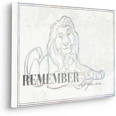Impression sur toile Komar Lion King - Sois toi-même - 40x60 cm Impression sur toile Komar Lion King - Sois toi-même - 40x60 cm