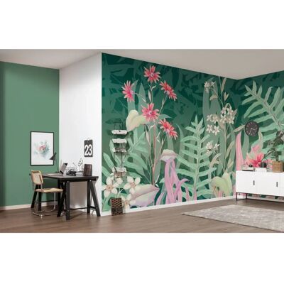 Komar Fioletowa Tapeta Kwiatowa - 400x250cm - Nowoczesny Design Komar Fioletowa Tapeta Kwiatowa - 400x250cm - Nowoczesny Design
