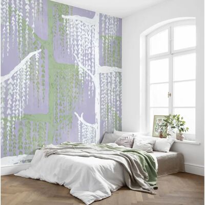 Komar Crazy Willow Lilac Modern Wallpaper - Wallpaper Komar Crazy Willow Lilac Modern Wallpaper - Wallpaper
