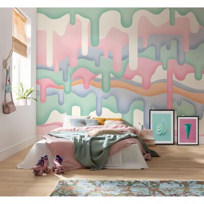 Komar Melt Wandbild - 300x250cm - Lila Komar Melt Wandbild - 300x250cm - Lila