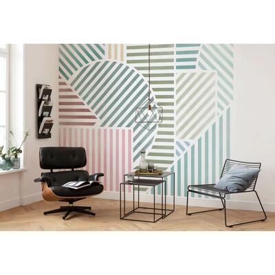 KOMAR Jeux de Lignes Bonbon - 300x250cm Wall Mural KOMAR Jeux de Lignes Bonbon - 300x250cm Wall Mural