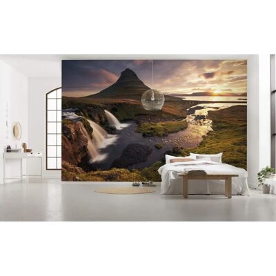 KOMAR Paisaje de Islandia Papel Pintado 400x250cm - Marrón - Papel KOMAR Paisaje de Islandia Papel Pintado 400x250cm - Marrón - Papel
