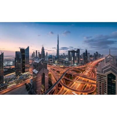 KOMAR Lichter von Dubai Tapete - 450x280 cm - Vlies, Bunt KOMAR Lichter von Dubai Tapete - 450x280 cm - Vlies, Bunt