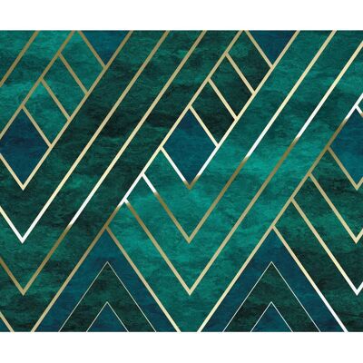 KOMAR Grüne Artdeco Wandbild - Wandbild KOMAR Grüne Artdeco Wandbild - Wandbild