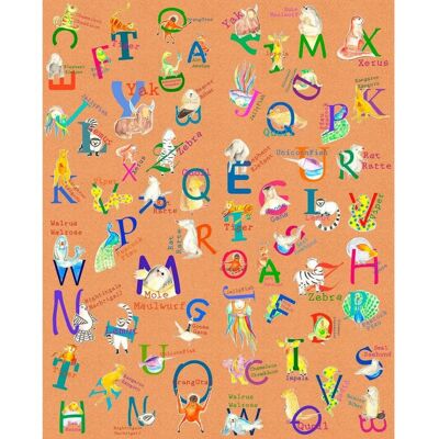 KOMAR Tiere A-Z Wandtapete - Kinderzimmer Dekor KOMAR Tiere A-Z Wandtapete - Kinderzimmer Dekor